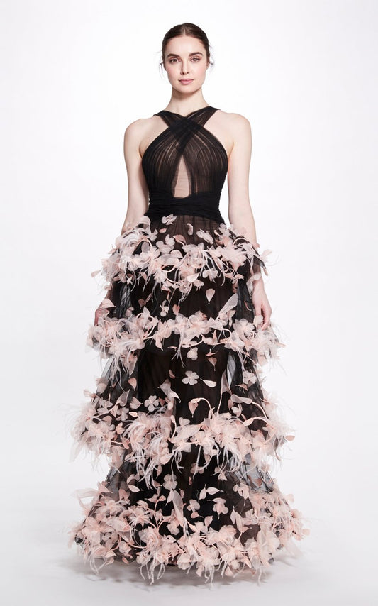 Halter Tulle Gown