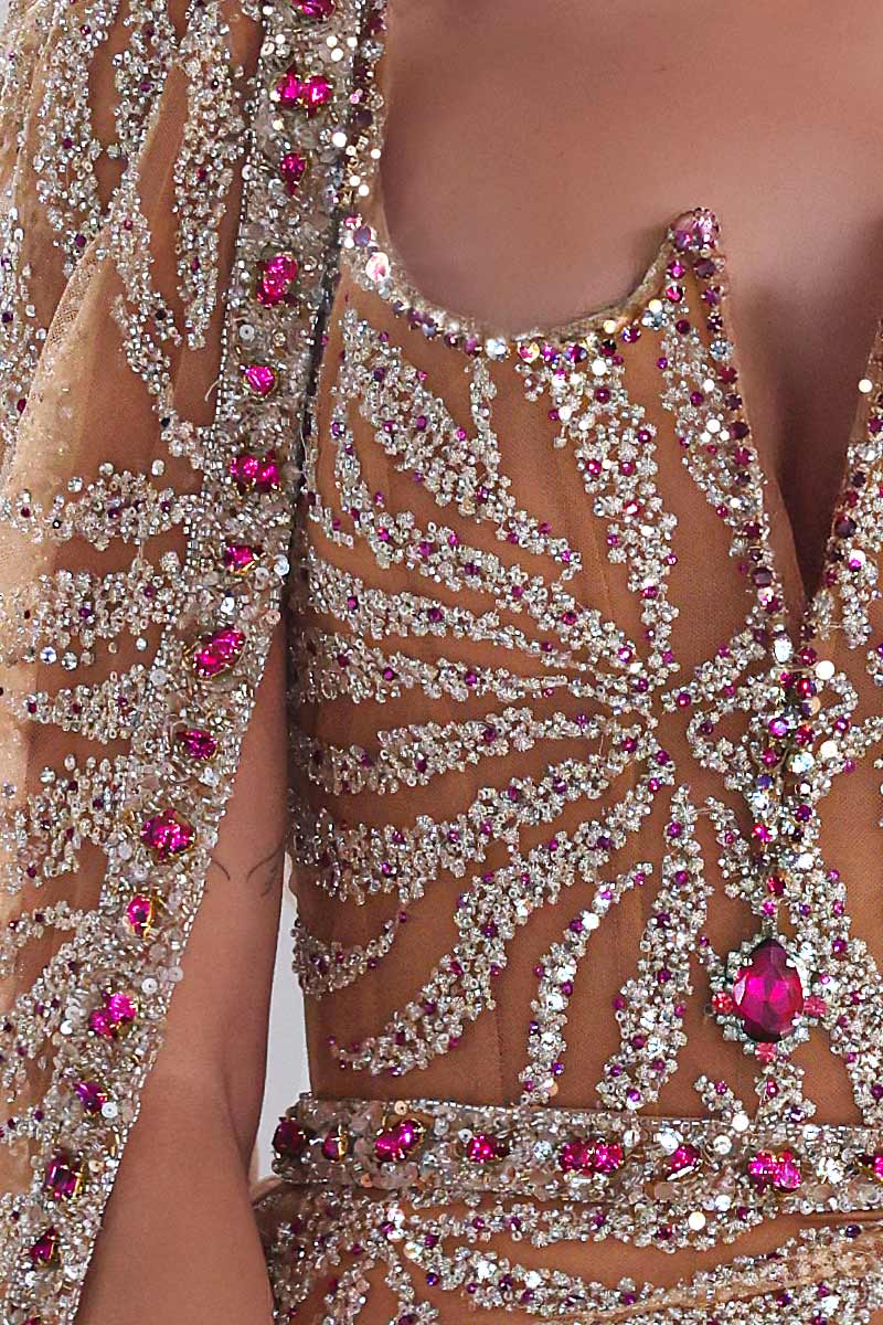 Beaded Mini Dress