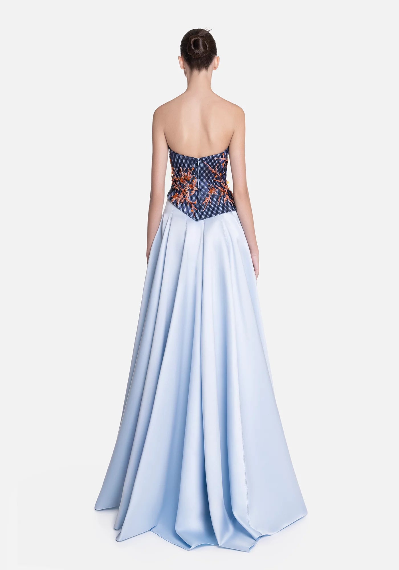 Strapless Organza Gown