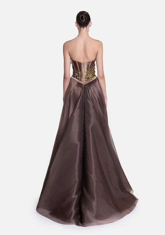Strapless Evening Gown