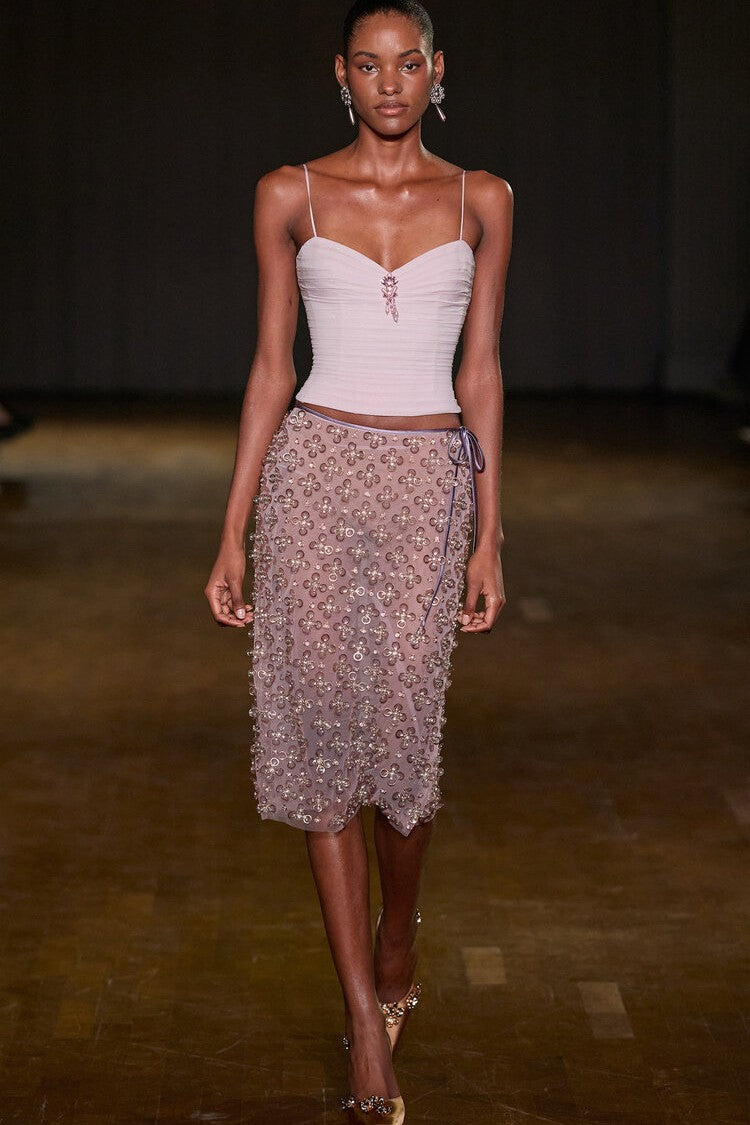 Sleeveless Top and Midi Skirt