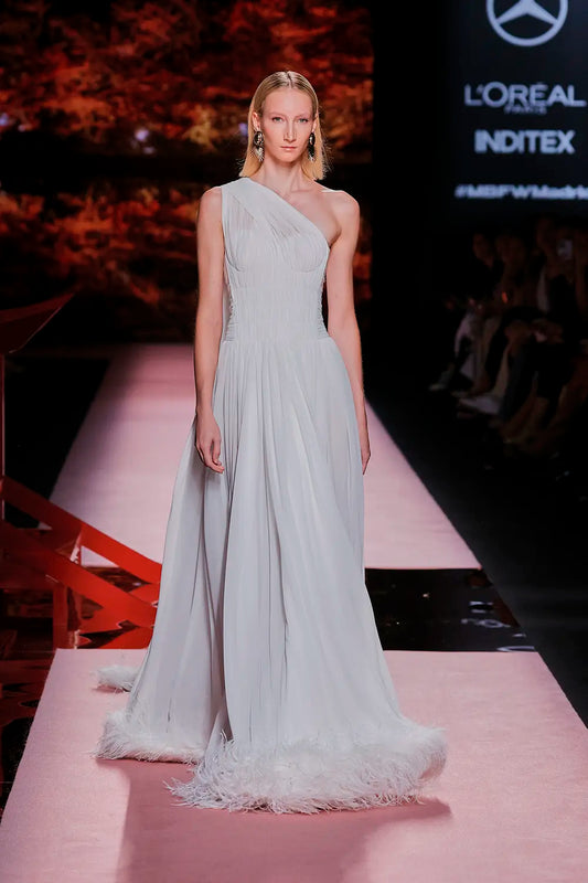 One-Shoulder Gagli Gown