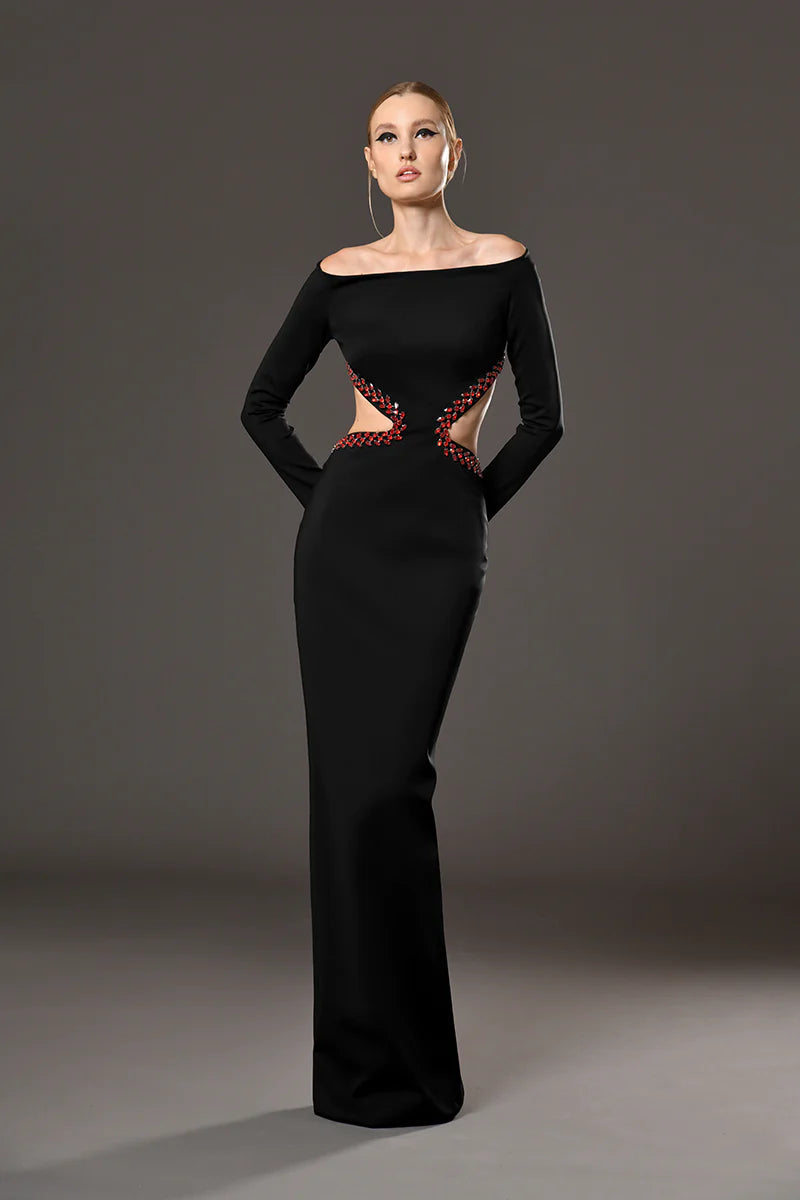 Long Sleeve Cut-Out Dress