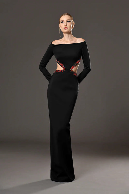 Long Sleeve Cut-Out Dress
