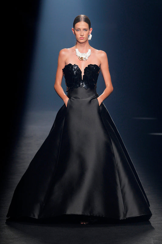 Cairano Strapless Sculpted Bodice Ball Gown