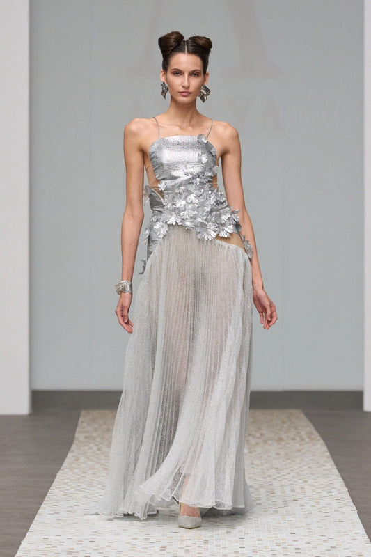 Hazel Pleated Gown