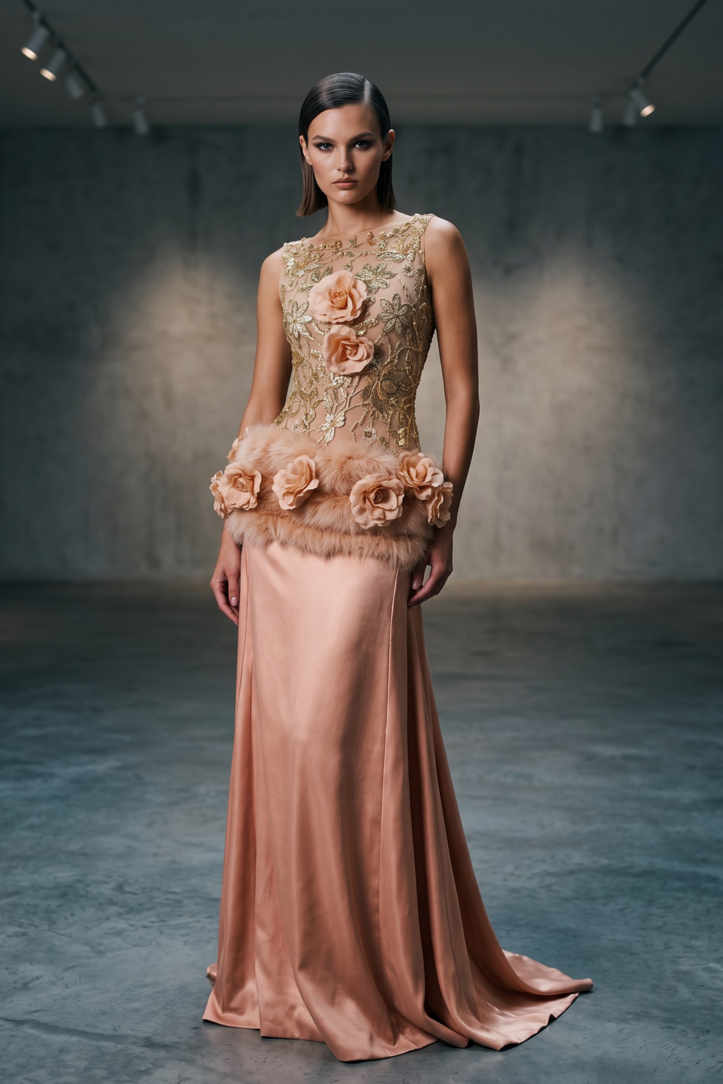 Sleeveless Evening Gown