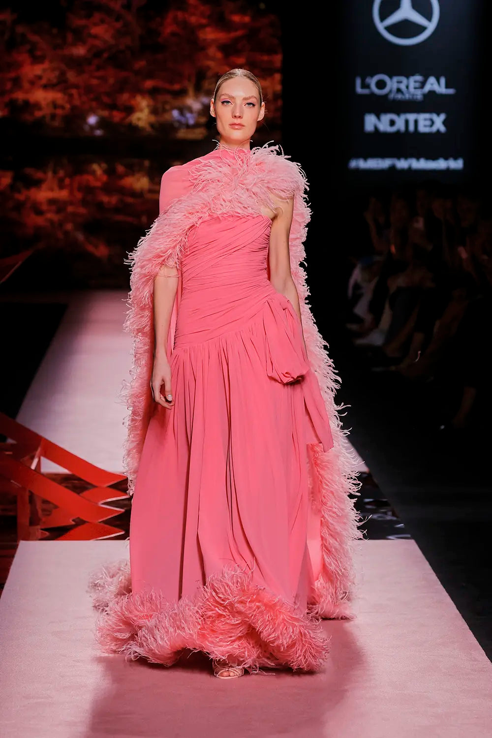 Caped Long Sleeve Galant Gown