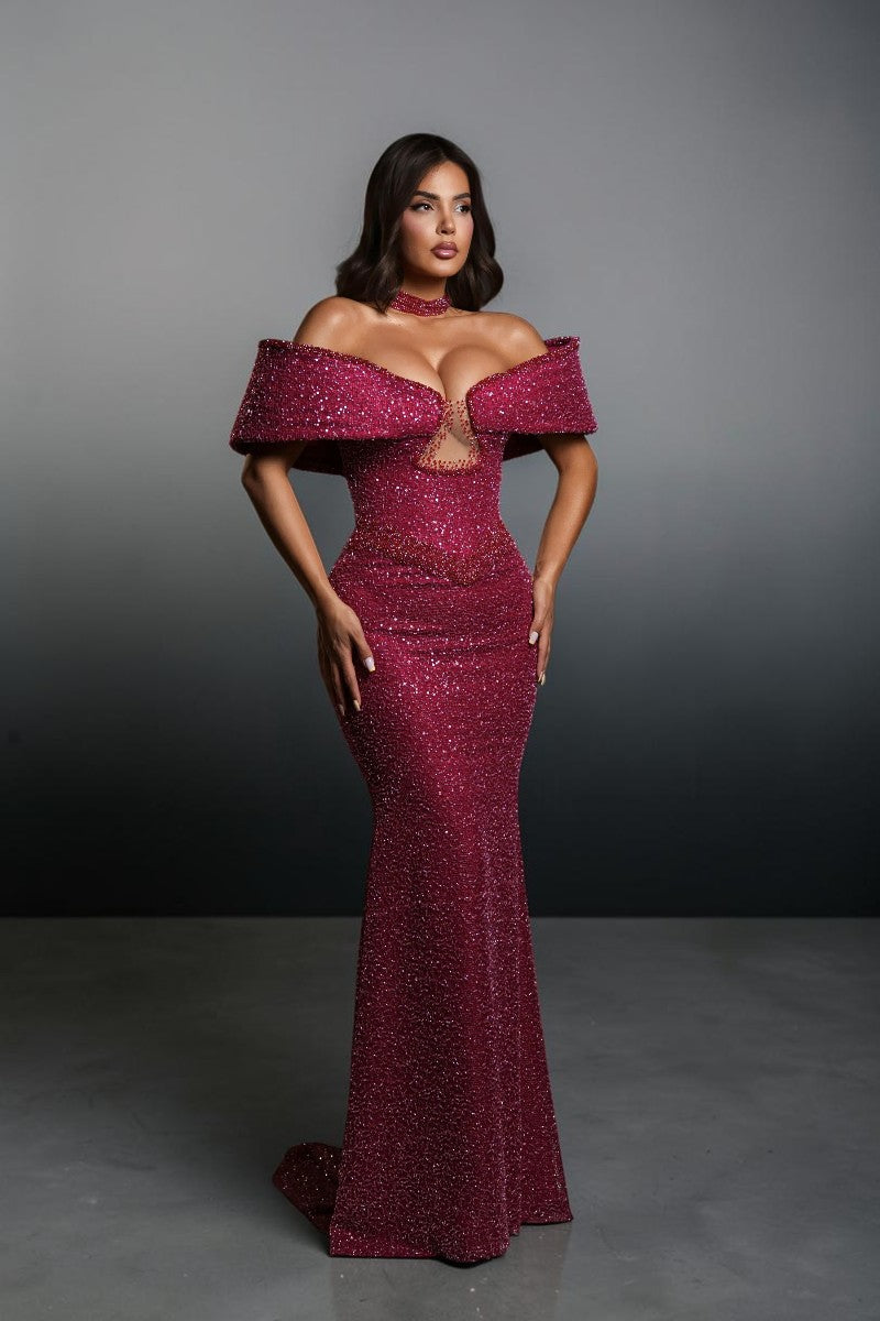 Crimson Muse Gown