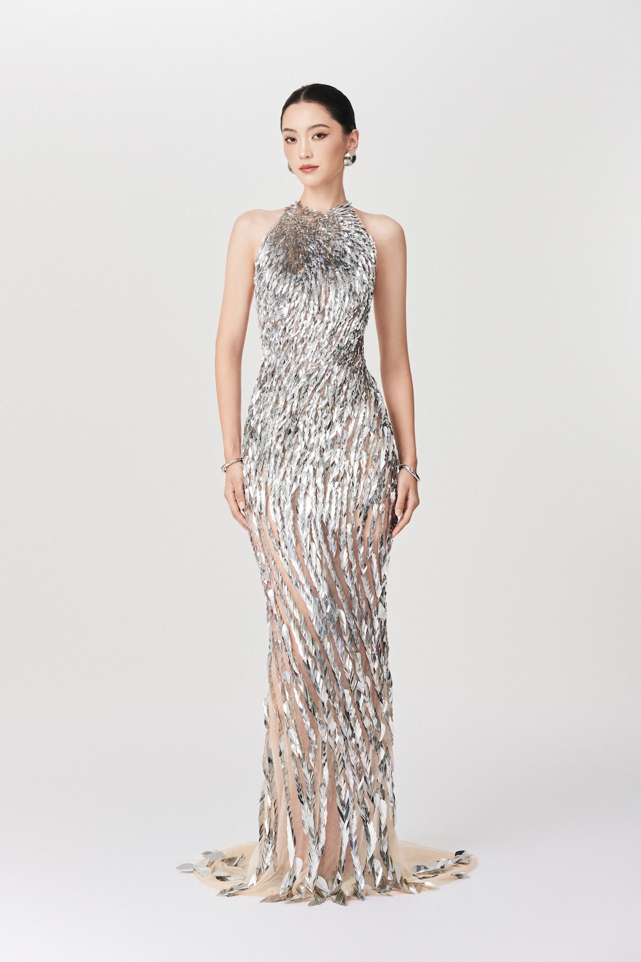 Shimmering Metallic Gown