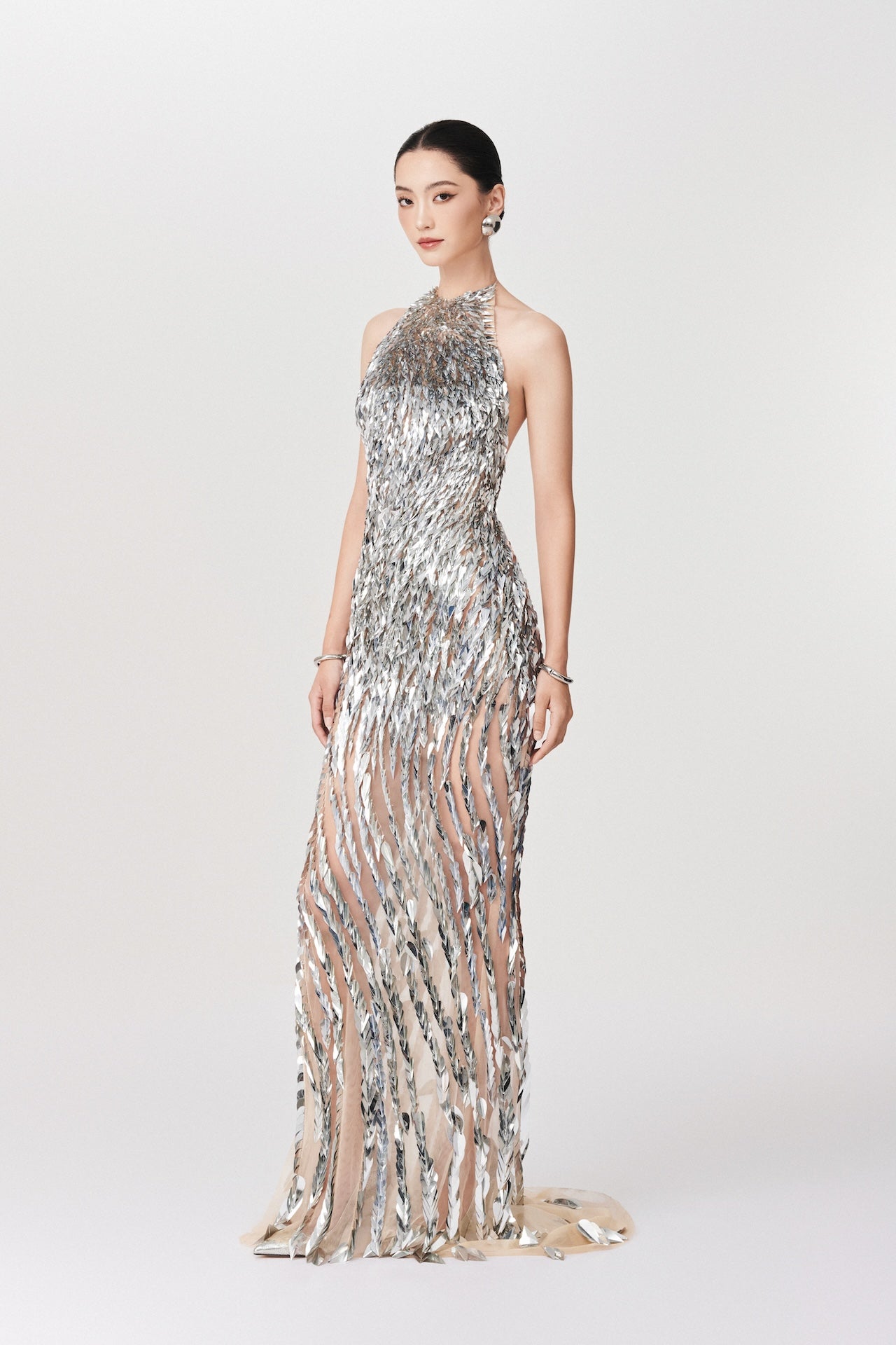 Shimmering Metallic Gown