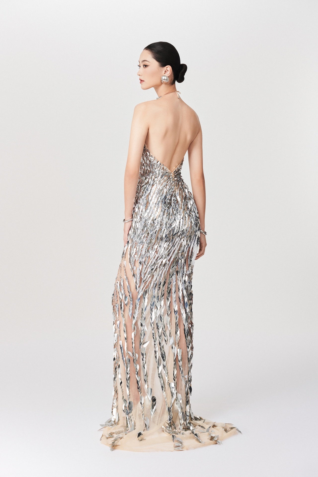 Shimmering Metallic Gown