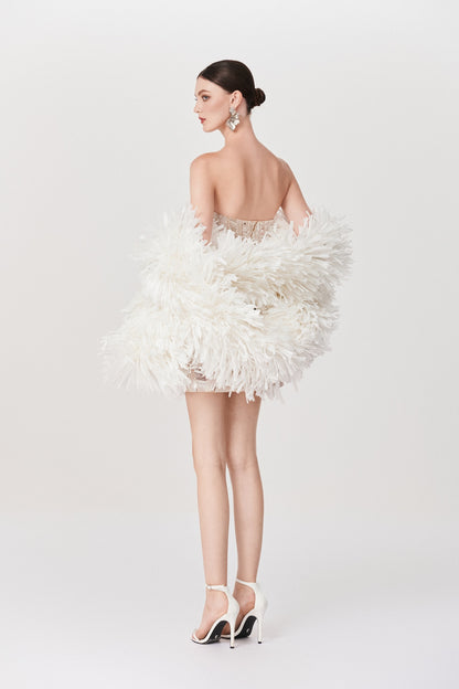 Minivestido Cisne Esculpido