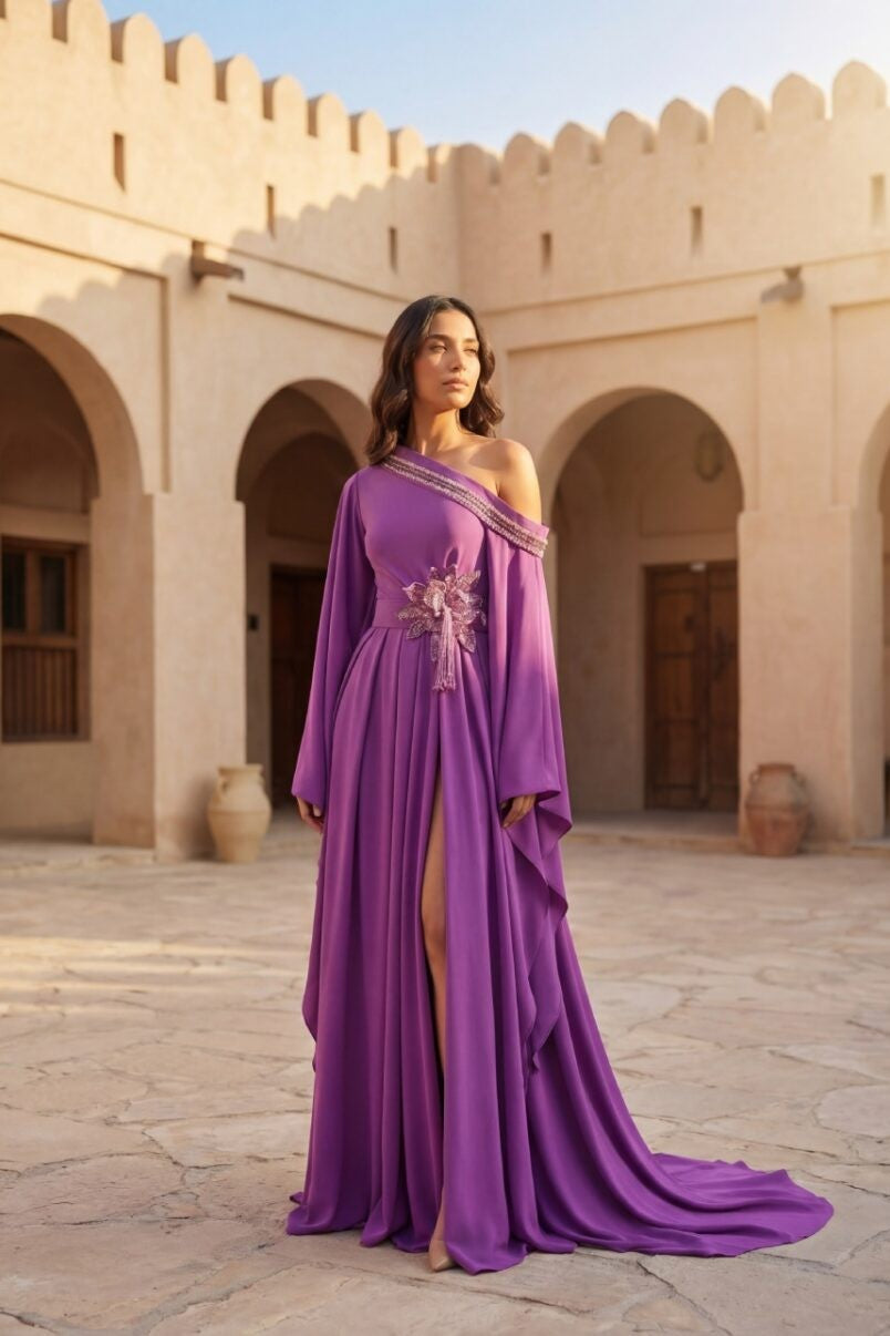 Off-Shoulder Kaftan
