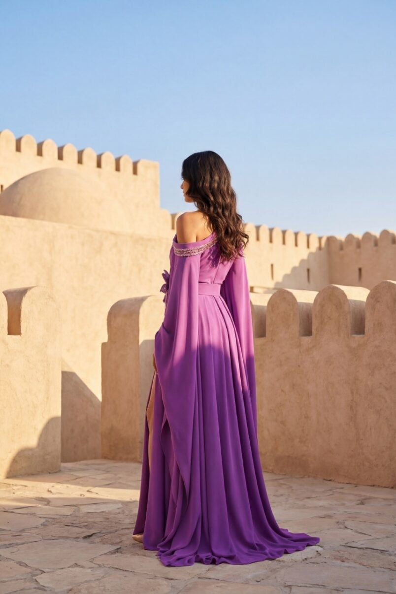 Off-Shoulder Kaftan