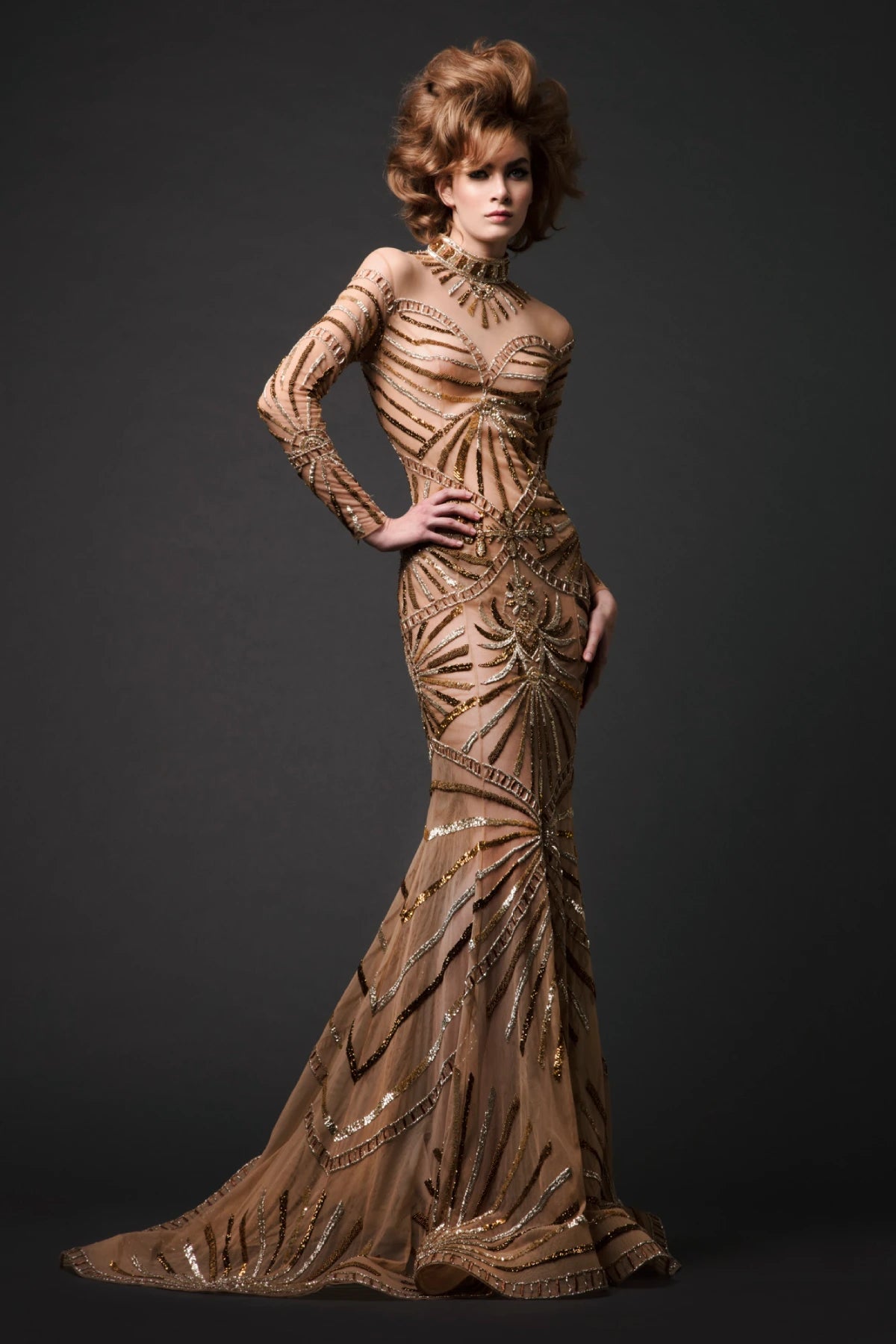 Fishtail Sequined Dress