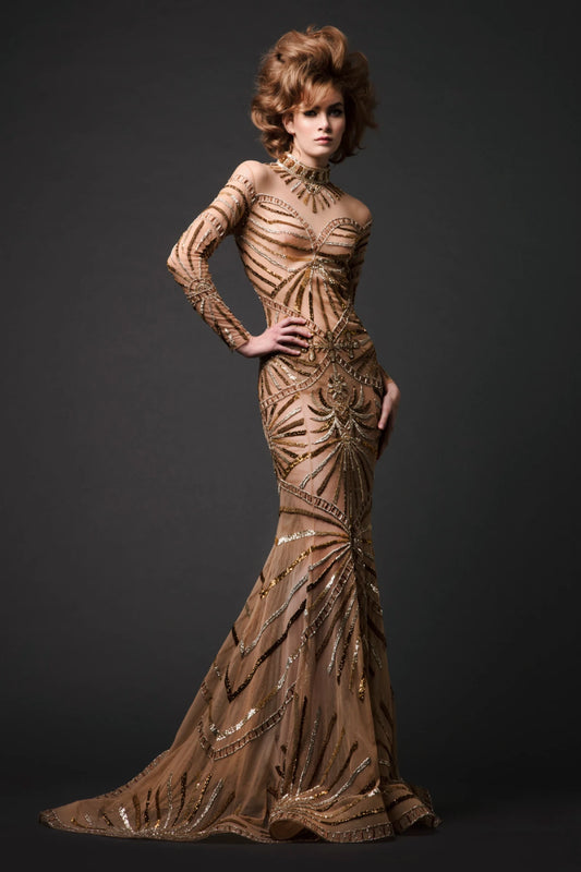 Fishtail Sequined Dress