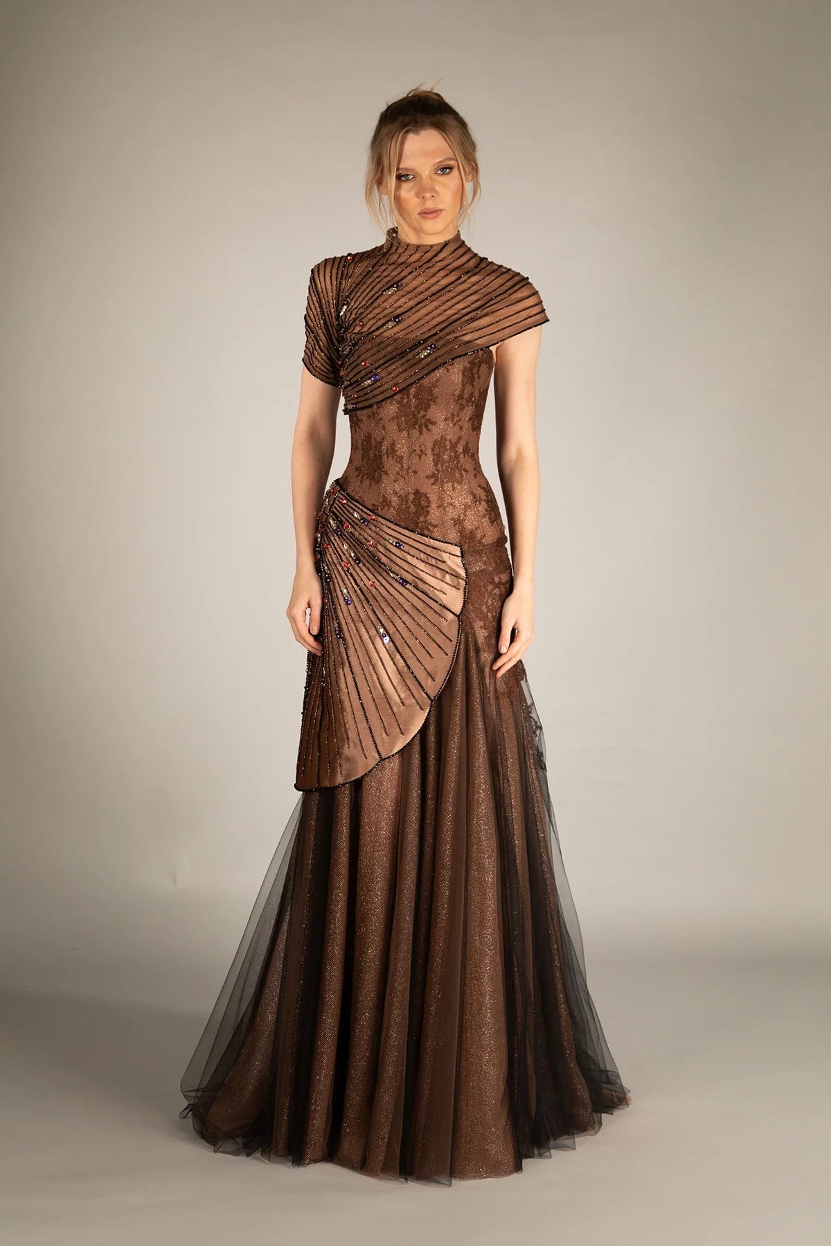 Vestido de manga corta