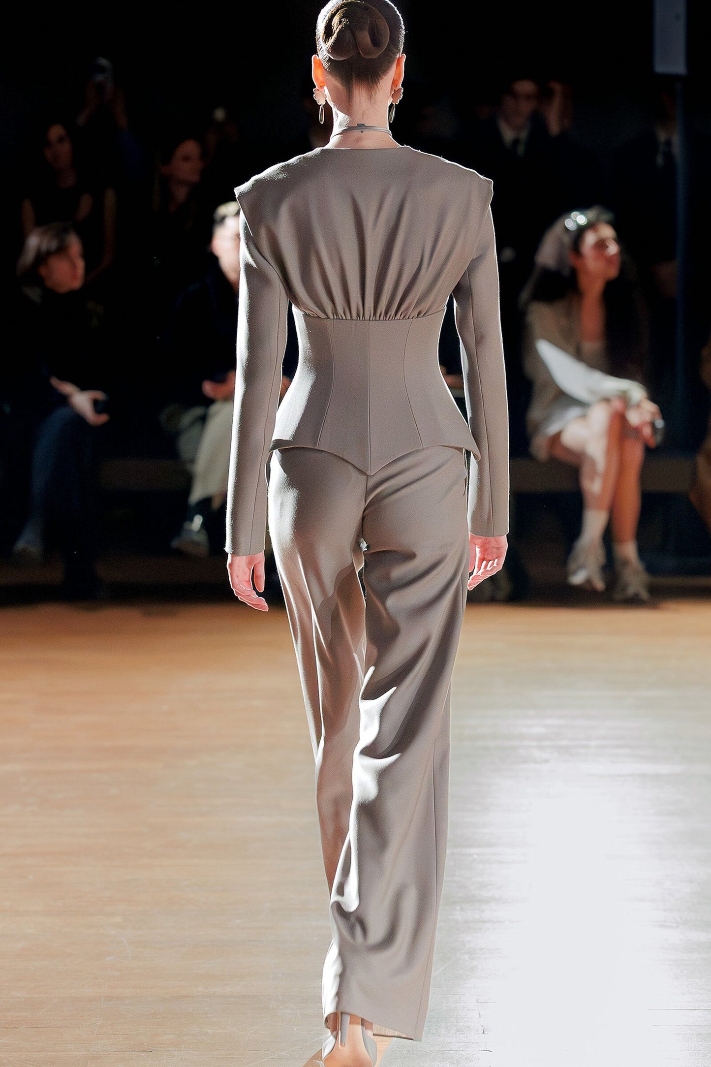 Long Sleeve Blazer and Wide Pants