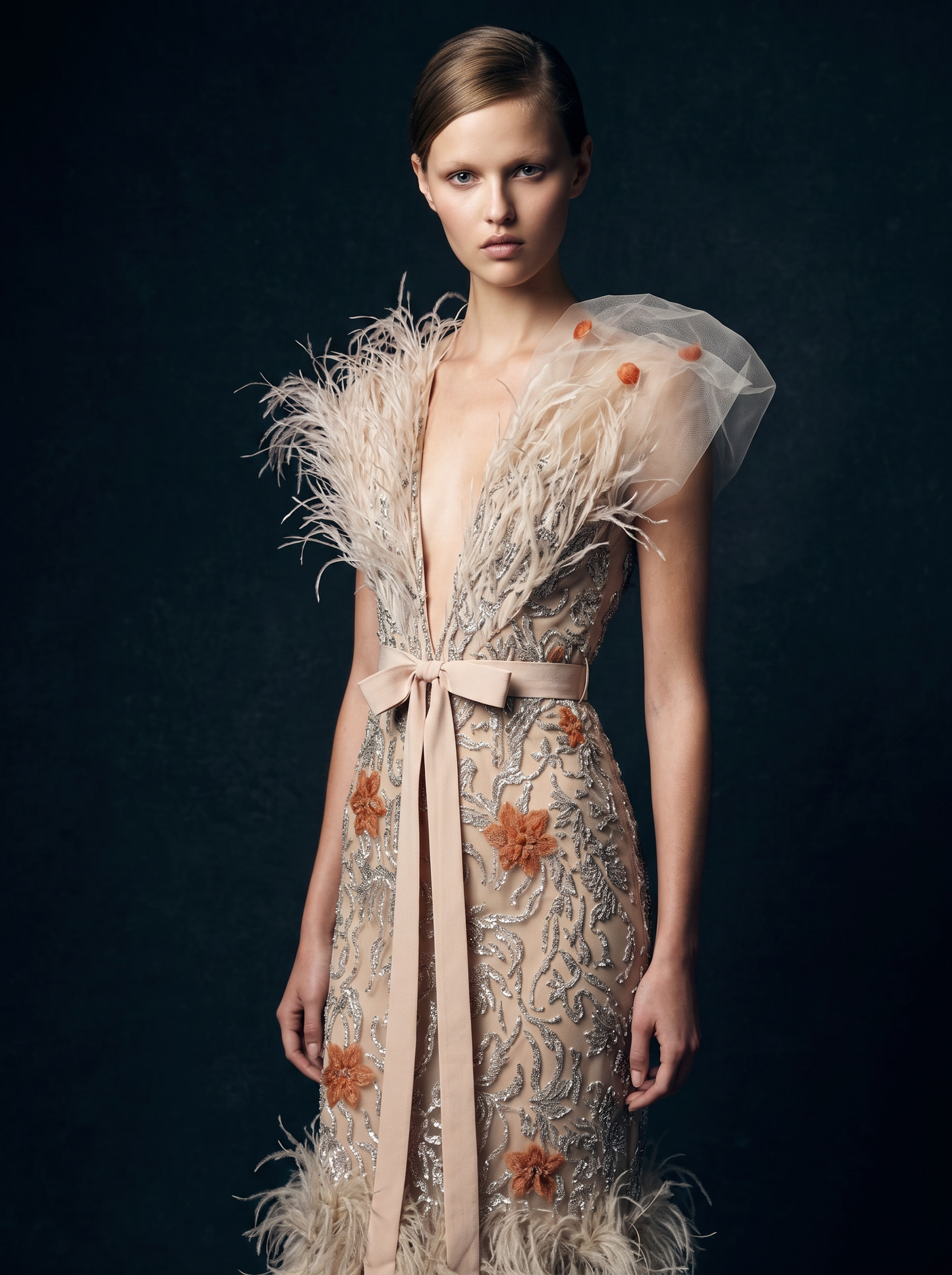 Embellished Sheath Dress