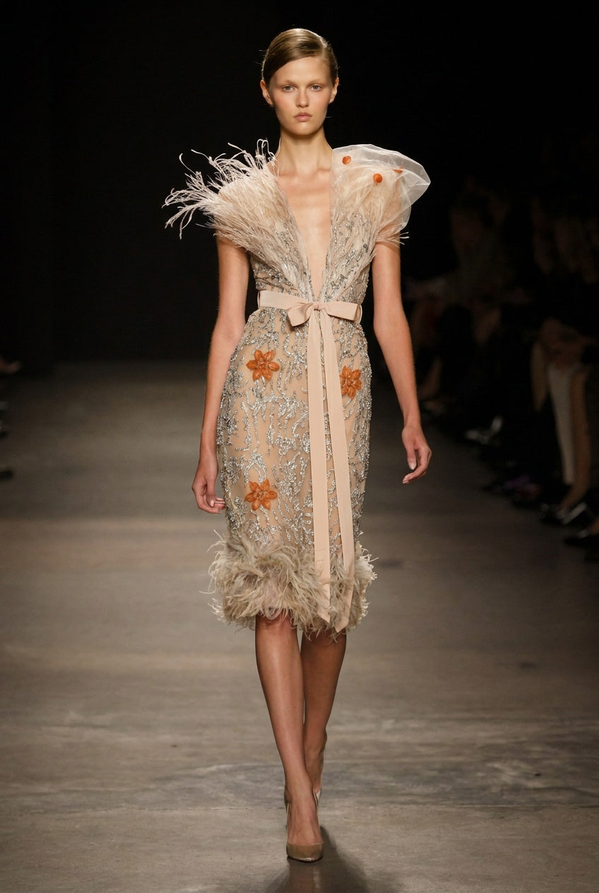 Embellished Sheath Dress