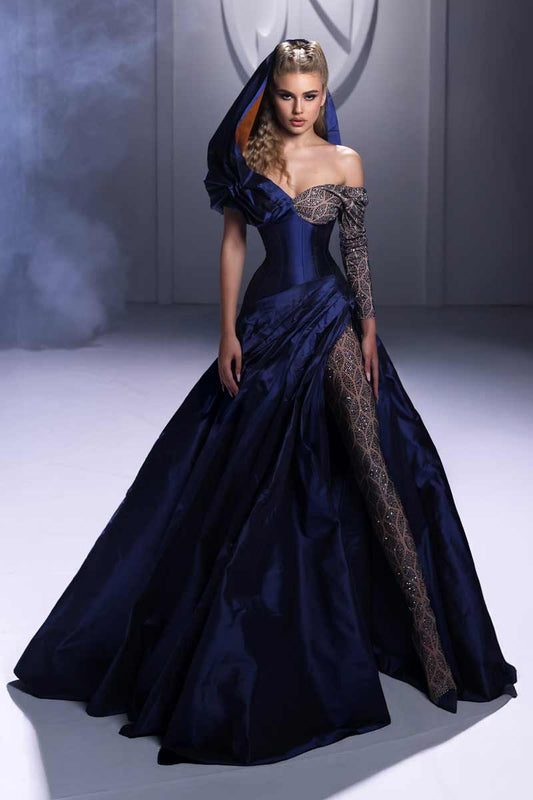 Hooded Ballgown