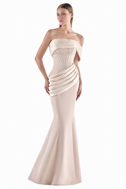 Ethereal Contour Mermaid Gown