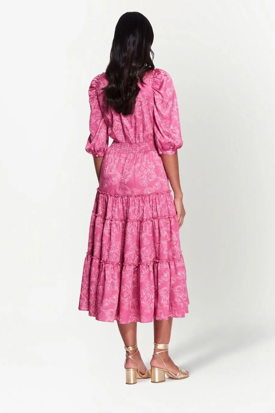 Tiered Midi Dress
