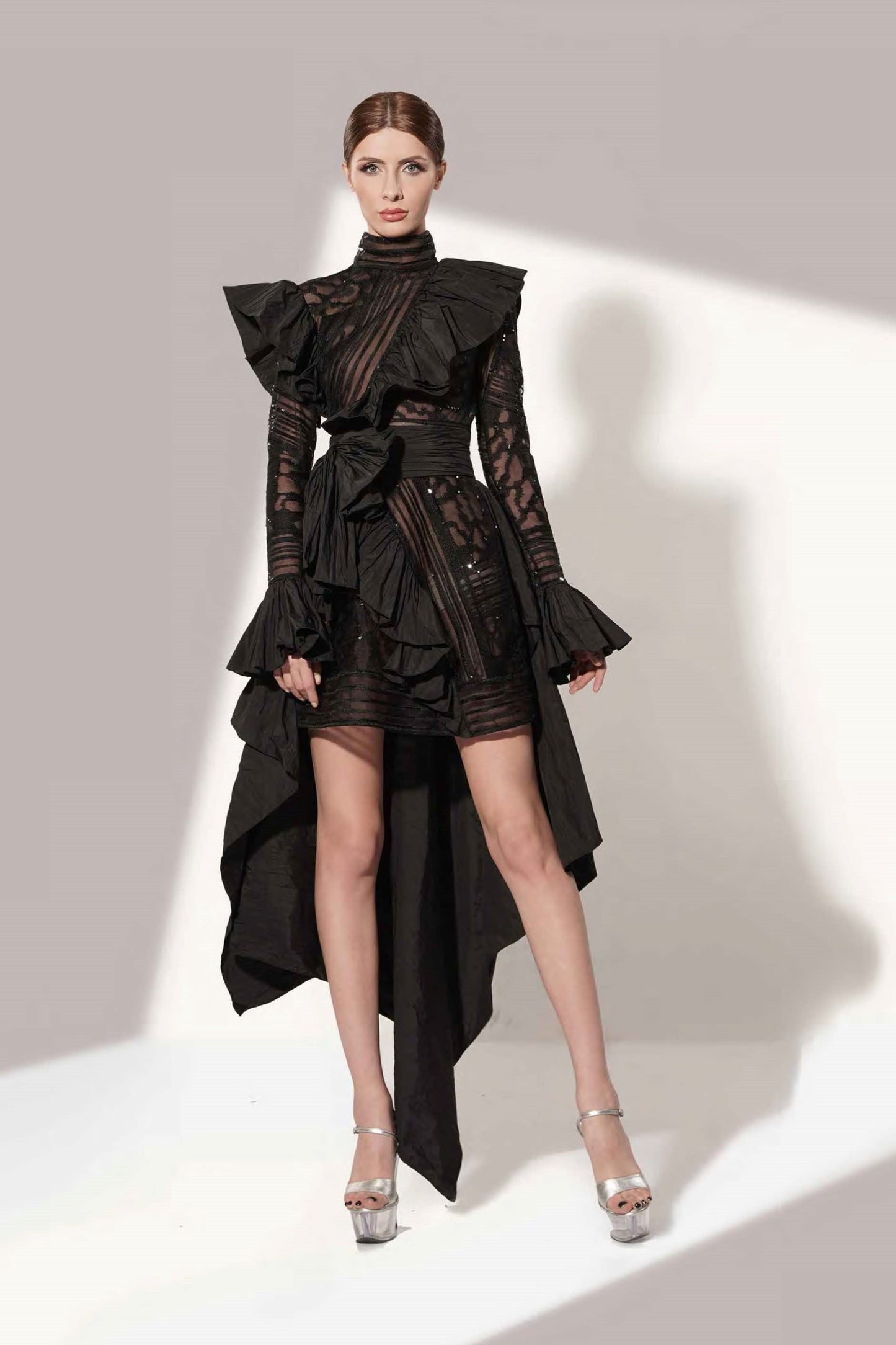 Black High-Low Cocktail Dress