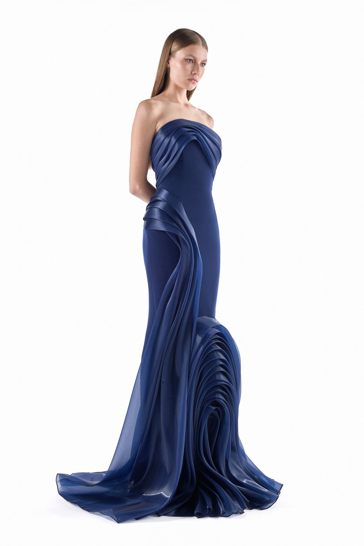 Navy Resonance Mermaid Gown