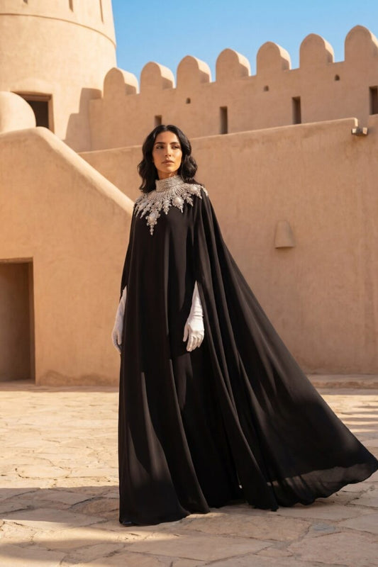 Caped Sleeve Kaftan
