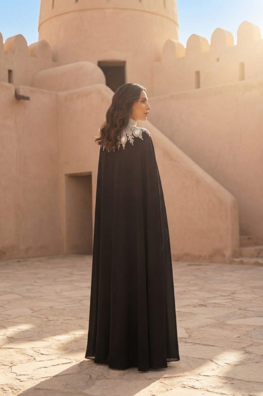 Caped Sleeve Kaftan