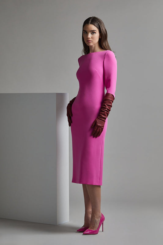 Long Sleeve TOSHIAKI Midi Dress