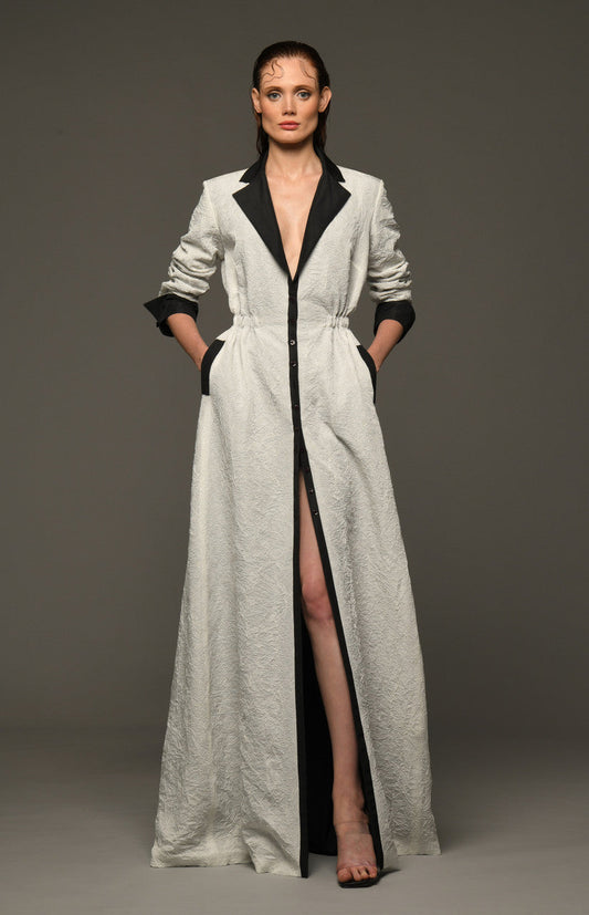 Taffeta Coat Gown