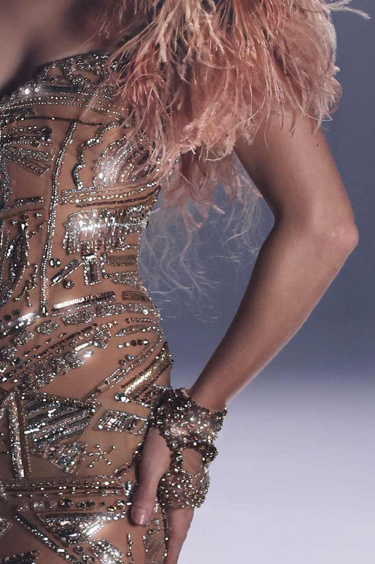 Beaded Illusion Gown