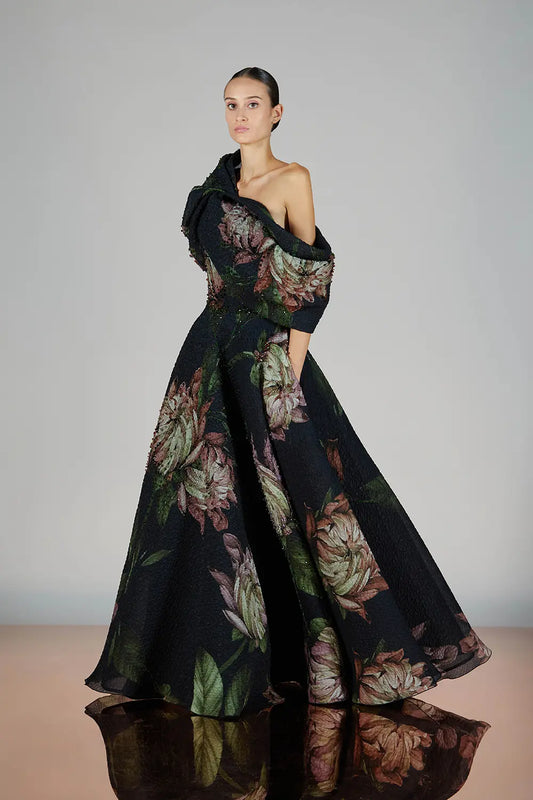 Off-Shoulder Kanoute Gown