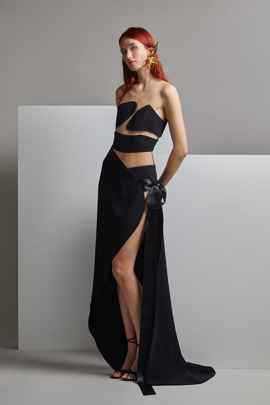 Strapless YASAHIRO Evening Dress