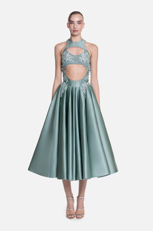 Sleeveless Halter Dress
