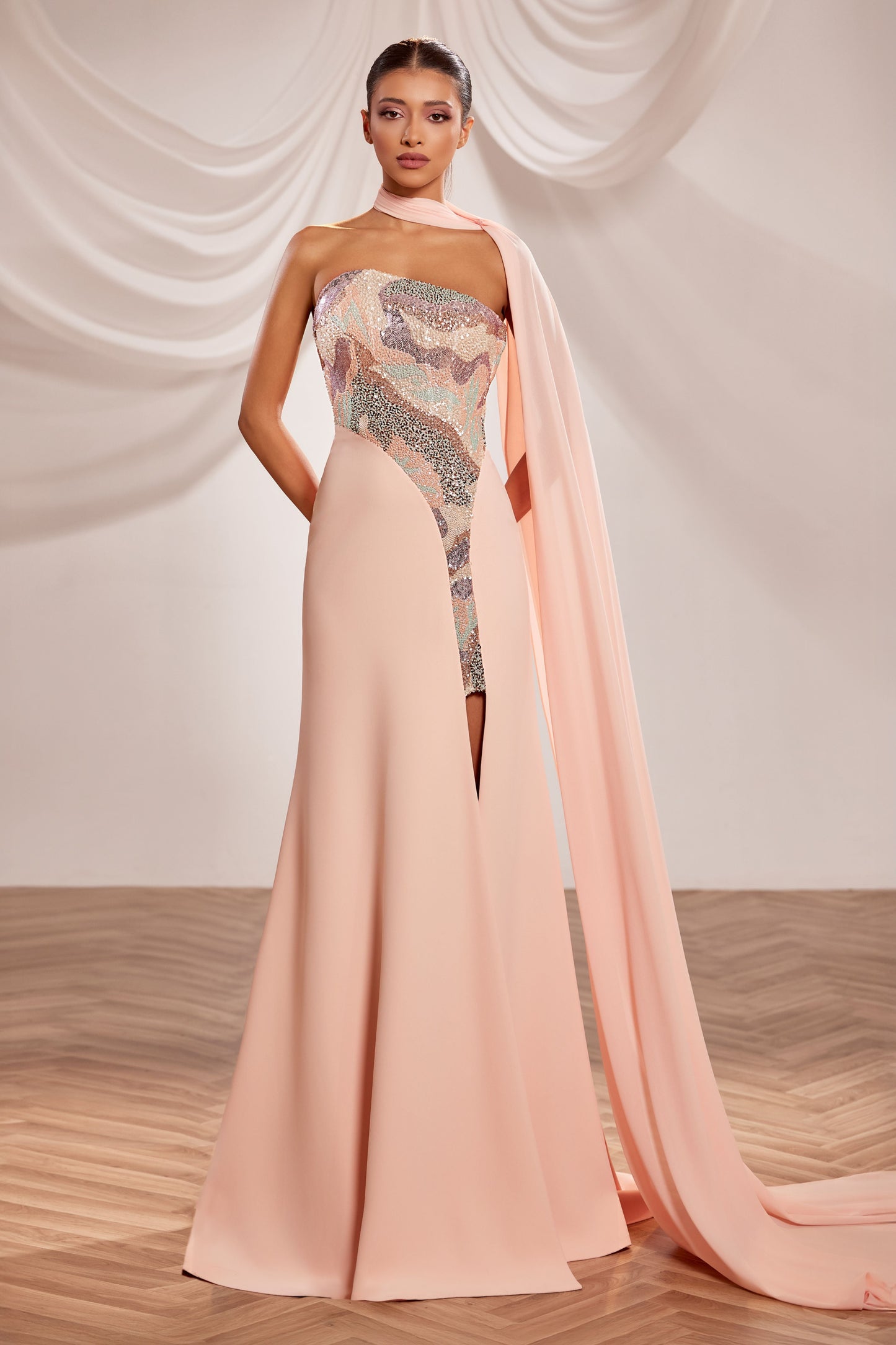 Strapless Cut Gown