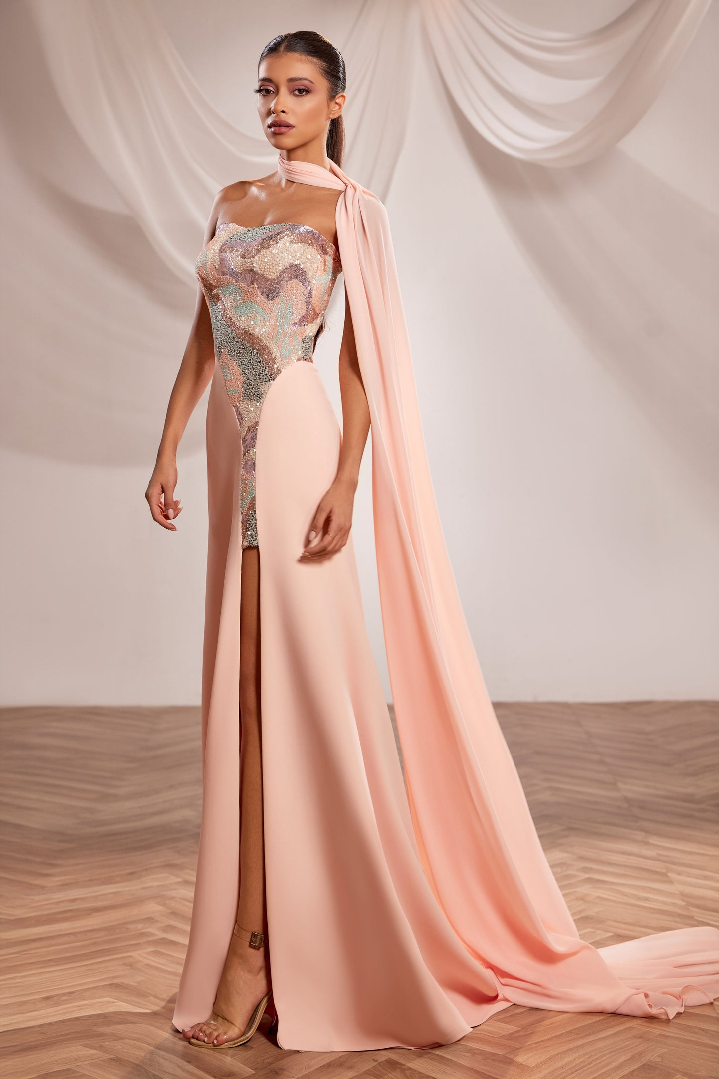 Strapless Cut Gown