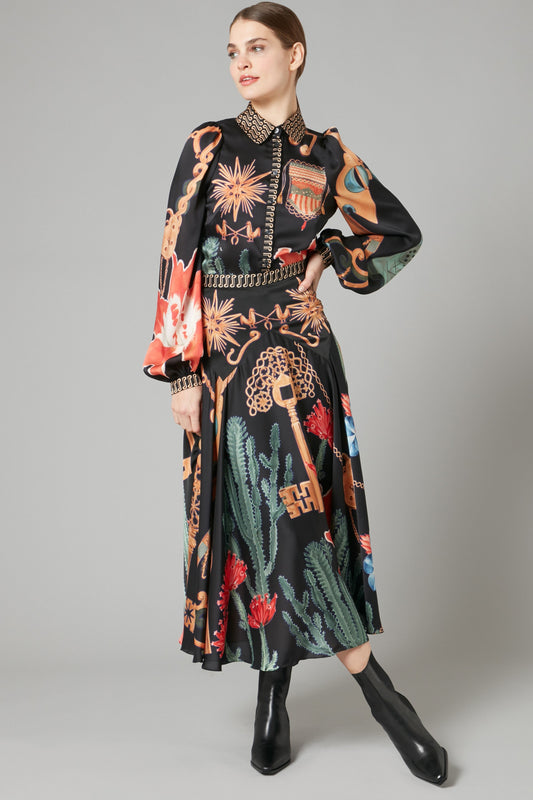 Palomino Print Skirt and Shirt