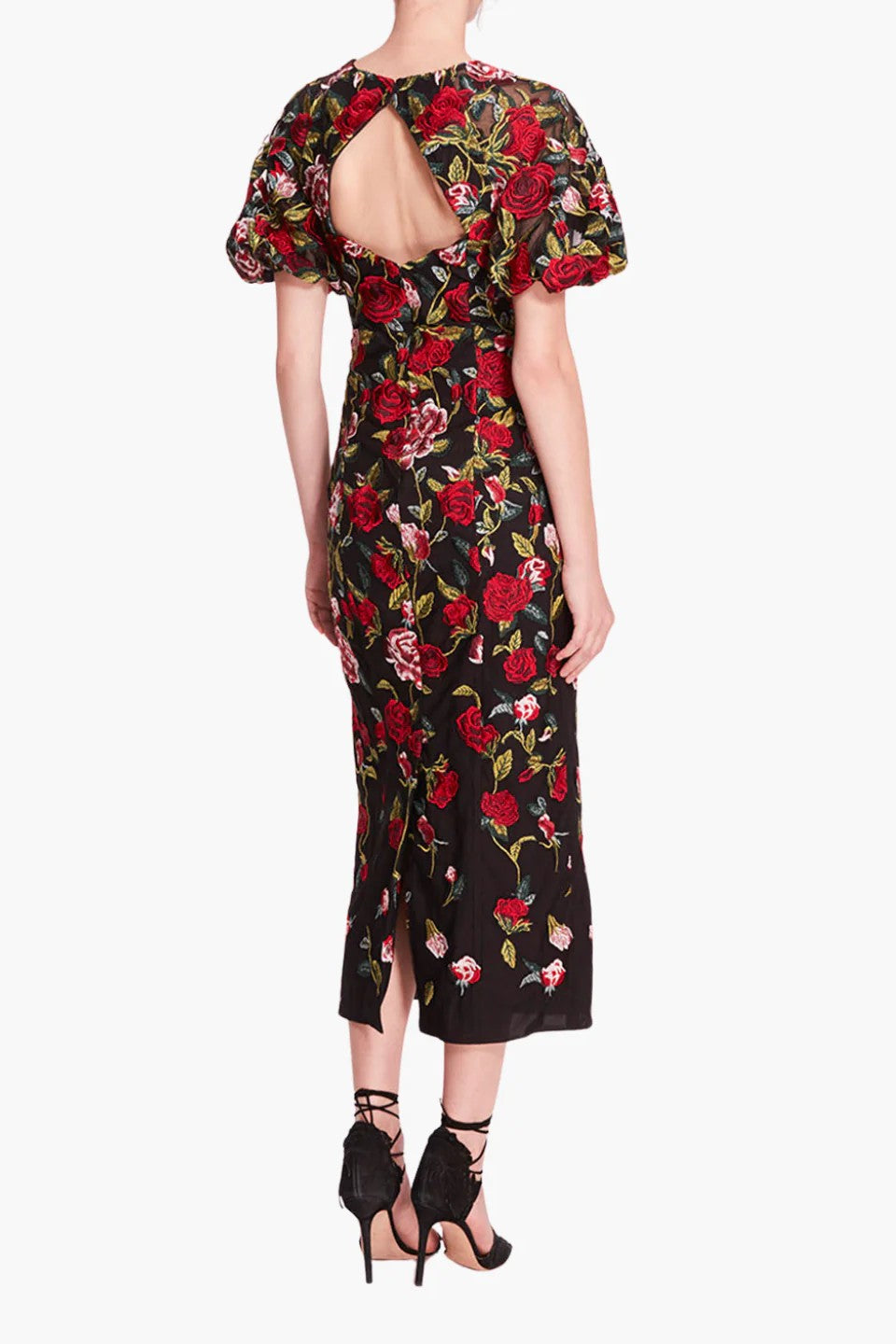 Roses Tulle Midi Dress