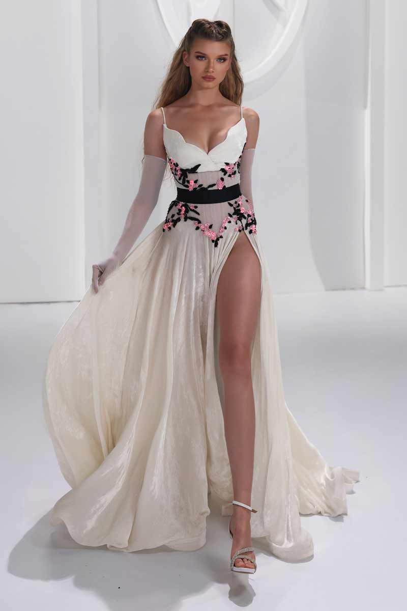 Floral Applique Gown