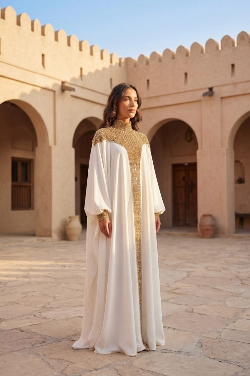 Long Bishop Sleeve Kaftan