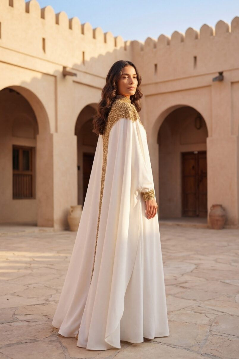 Long Bishop Sleeve Kaftan