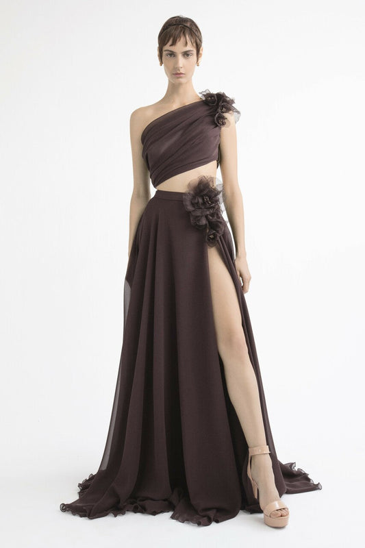 One Shoulder Top with Skirt