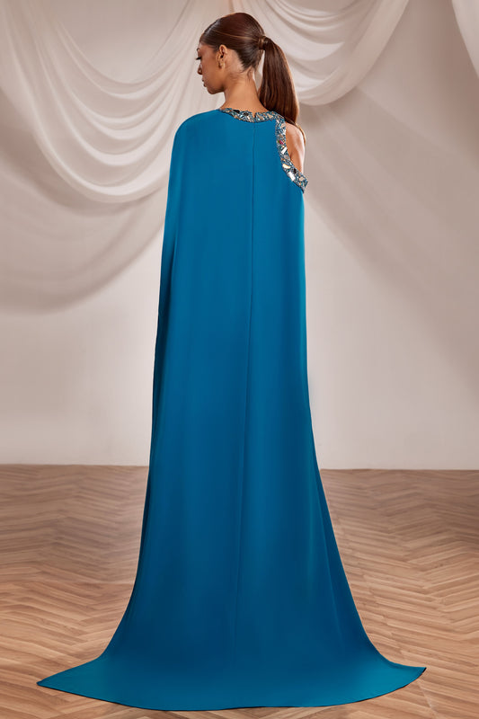 Long Cape Gown