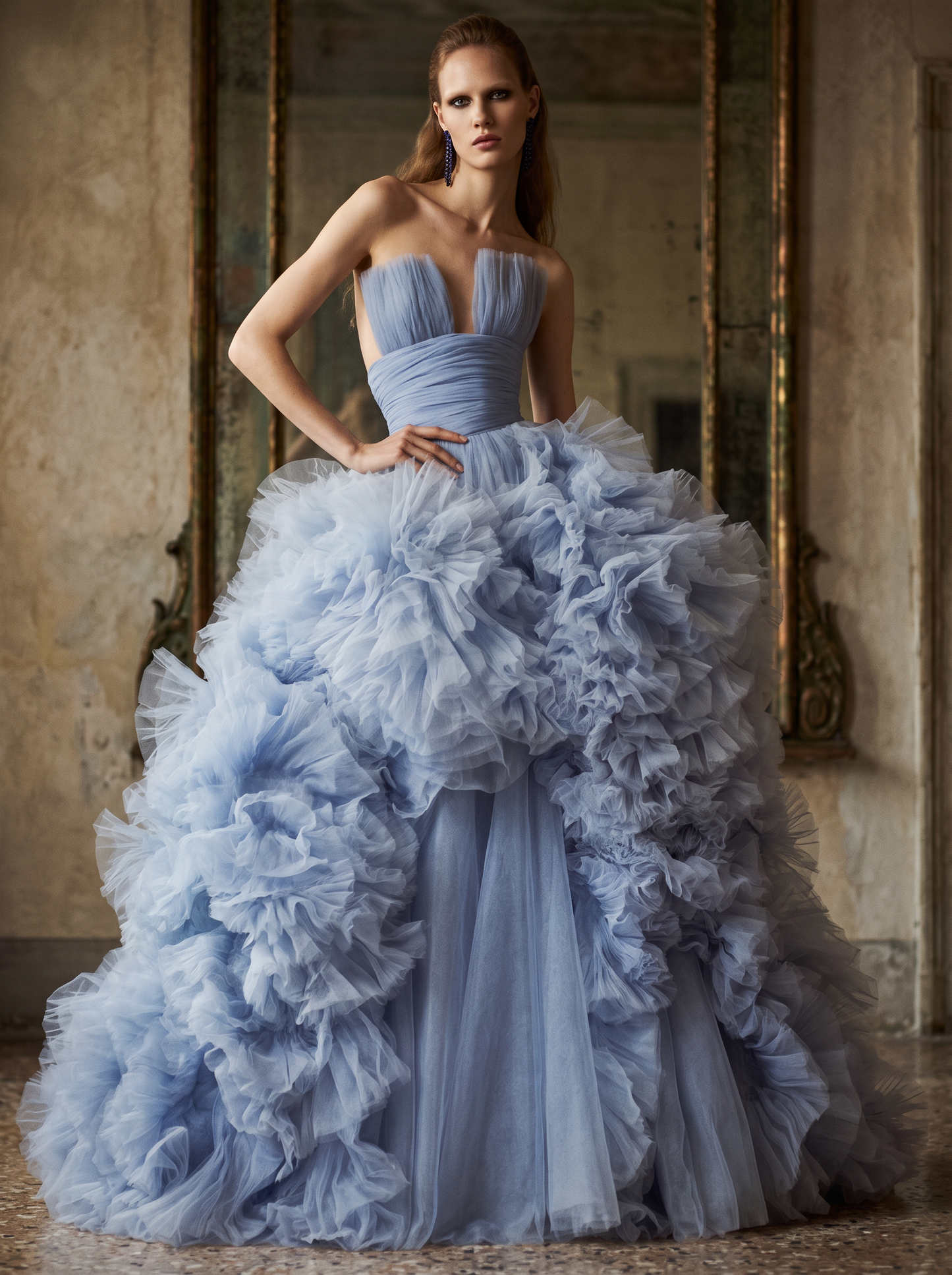 Strapless Evening Gown