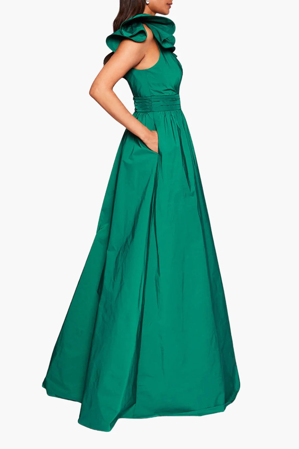 Bow Taffeta Gown