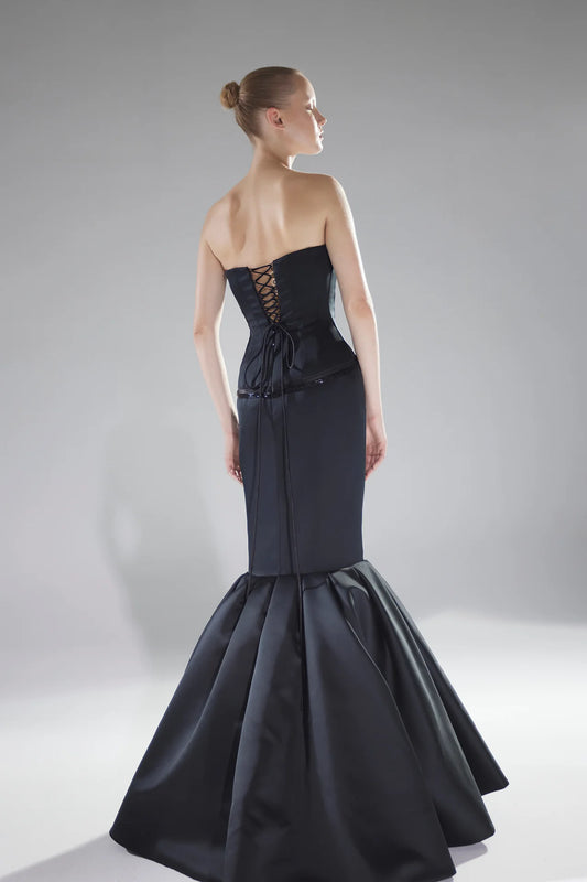 Strapless Satin Mermaid Gown